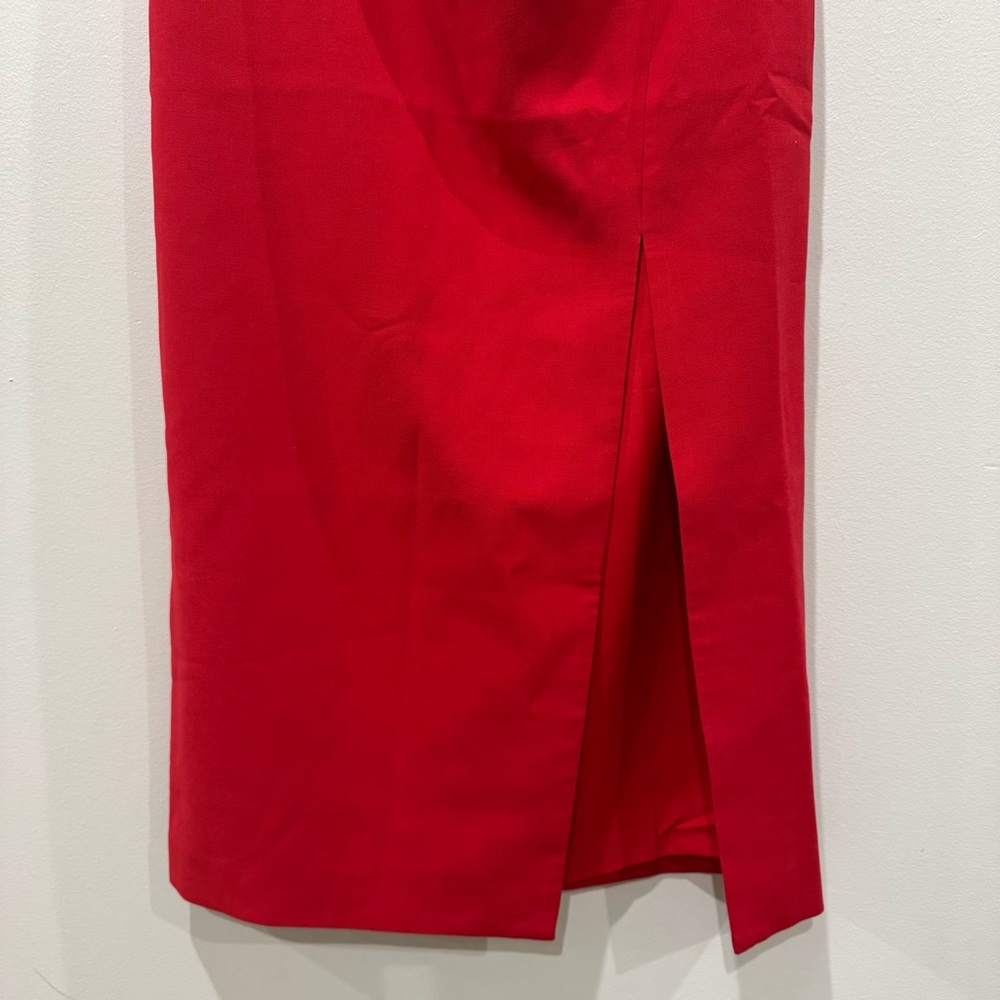 New! Likely Lorna Midi Dress Scarlet Red Size 8 - Picture 3 of 10